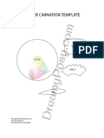 Paper Carnation Template - DreamyPosy