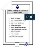 Susunan Portfolio Murid SKM