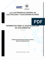 Normativa para La Digitalizacion de Doc.