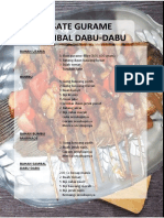 Resep Sate Gurame Sambal Dabu-Dabu