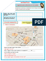 Juego para aprender a orientarse en la ciudad con croquis