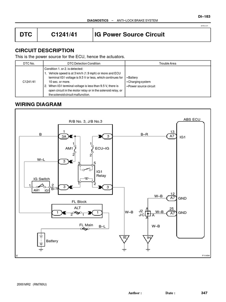 056 - Anti-Lock Brake System - IG Power Source Circuit | PDF | Anti ...