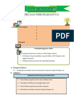 LKPD Perubahan Materi Dan Pemisahan Campuran