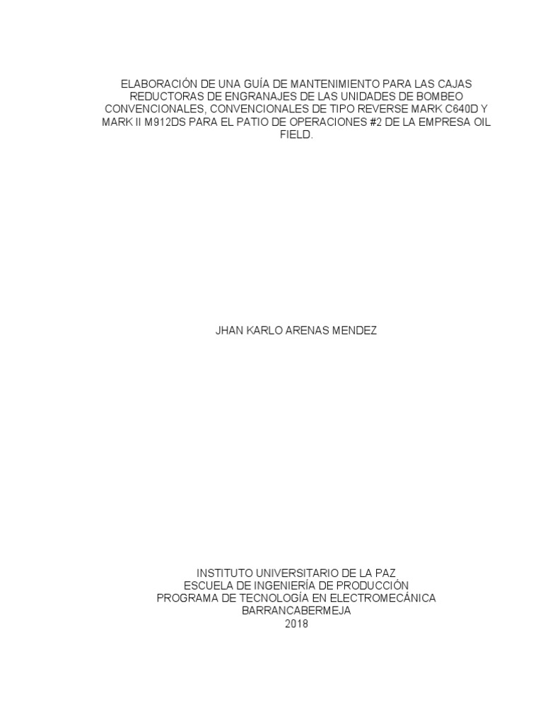 Informe de Caja Reductora Casi Terminado | PDF | Engranaje | Ingeniería ...