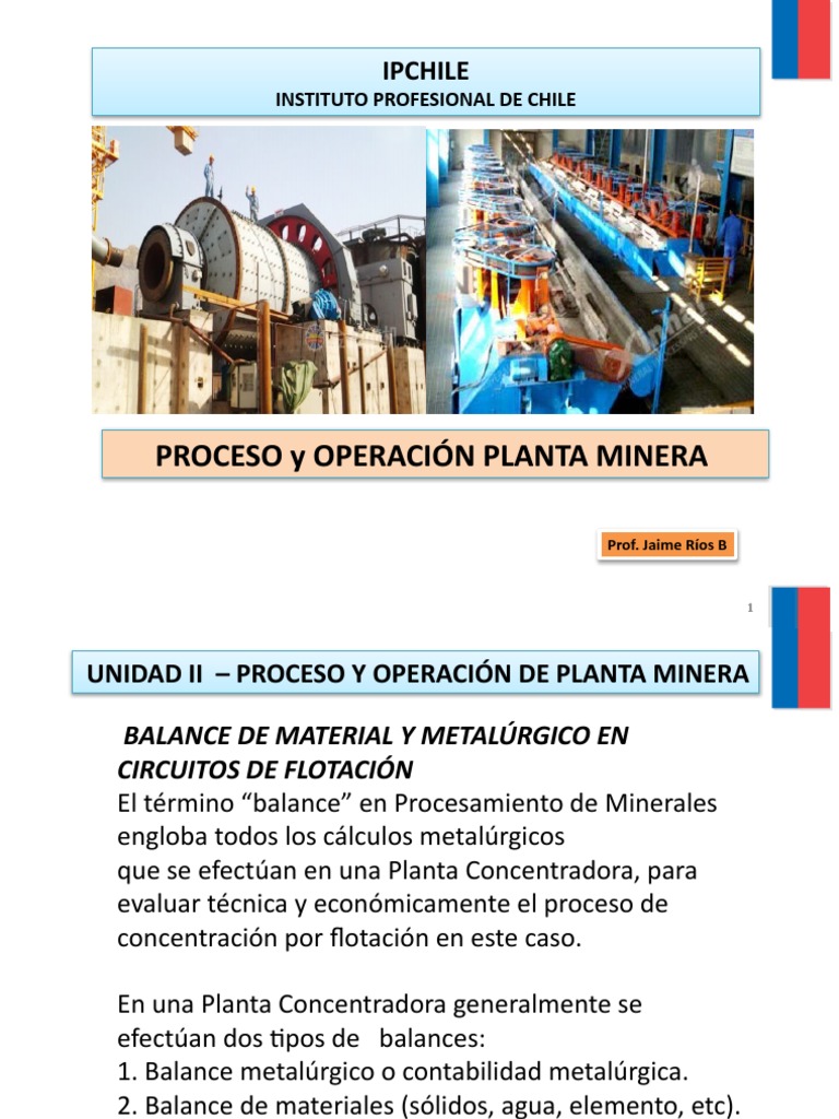 Proceso y Operación de Planta Minera | PDF | Filtración | Ingeniería ...