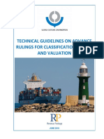 Advance Rulings Guidelines for Classification, Origin and Valuation