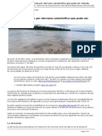 Servindi Demandan Al Estado Por Derrame Catastrofico Que Pudo Ser Evitado - 2020-05-01