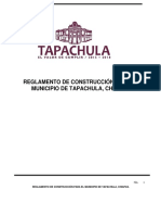 REGLAMENTO DE CONSTRUCCIÓN PARA EL MUNICIPIO DE TAPACHULA, CHIAPAS. 