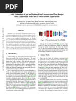 Joint Estimation of Age and Gender From Unconstrained Face Images Using Lightweight Multi-Task CNN For Mobile Applications