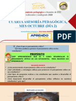 Pensamiento Crítico Cuarta Asesoría