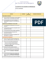 Autoevaluación - Sesión de Aprendizaje - Agosto 2022