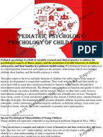 Pediatric Psychology