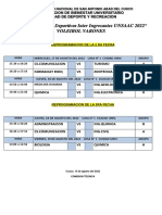 Programacion Voleibol Varones Inter Ingresantes