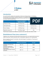 Enhanced LIfestyle Australia - Schedule of Rates Effective 10 July 2022