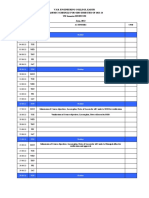 Academic Schedule For II and III Year - ODD SEM