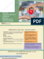 INMUNOLOGÍA DE LOS TRASPLANTES Y CÁNCER - PPTM