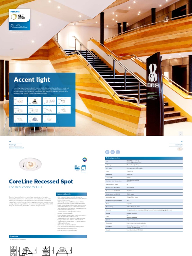 PSLC Professional Lighting 17-18 - Accent Light | PDF | Lighting | Interior  Design