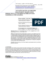 Optimization of Naïve Bayes Algorithm Parameters For Student Graduation Prediction at Universitas Dirgantara Marsekal Suryadarma