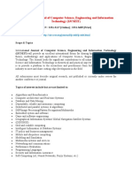 International Journal of Computer Science, Engineering and Information Technology (IJCSEIT)