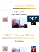 CSE 541 - Numerical Methods: Roger Crawfis Ohio State University