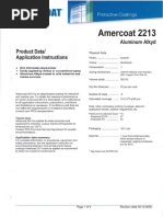 Amercoat 68HS Data Sheet | PDF | Paint | Epoxy