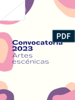 Convocatoria Artes Escenicas 2023