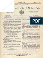 Legea Pt Modificarea Legii Jandarmeriei Rurale. Nr. 285 25 Martie 1908