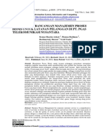 Jisicom - Analisis Dan Rancangan Manajemen Proses Bisnis Untuk Layanan Pelanggan Di Pt. Pgas Telekomunikasi Nusantara