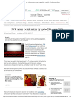 PVR - PVR Raises Ticket Prices by Up To 23%, Says CEO - The Economic Times