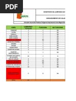 Inventario de Lamparas Carolina