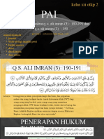 Presentasi PAI Evaluasi Makna Q.S Ali Imran Ayat 190-191, 159