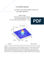 A Coriolis Tutorial: Part 2: A Rotating Shallow Water Model, Potential Vorticity and Geostrophic Adjustment