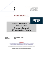 Wincor Nixdorf NDC - D91x Message Format Extension For CashIn 1.4