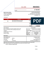 Invoice Agustus No. DA-091