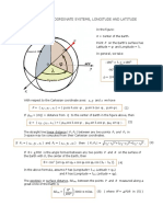 3-Dimensional Coordinate Systems, Longitude and Latitude