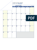 January 2023: This Calendar Template Is Blank and Fully Editable