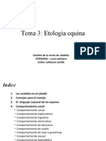 Tema 3. Etología Del Caballo