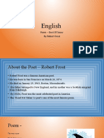 English: Poem - Dust of Snow by Robert Frost
