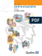 Police Communautaire: Rapport Biennal 2001-2003