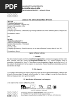 Contract For International Sale of Goods: Seller Cataclysm Equipment LTD