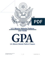 U.S. Mission Website Platform User Guide 1