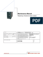 Maintenance Manual: Replacing A Scalance Switch Module