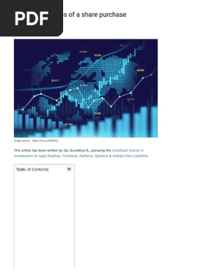 “Important clauses of a Share Purchase Agreement” on IPleaders