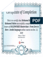 SOLIDWORKS Masterclass - From Zero To Hero - Arabic Language