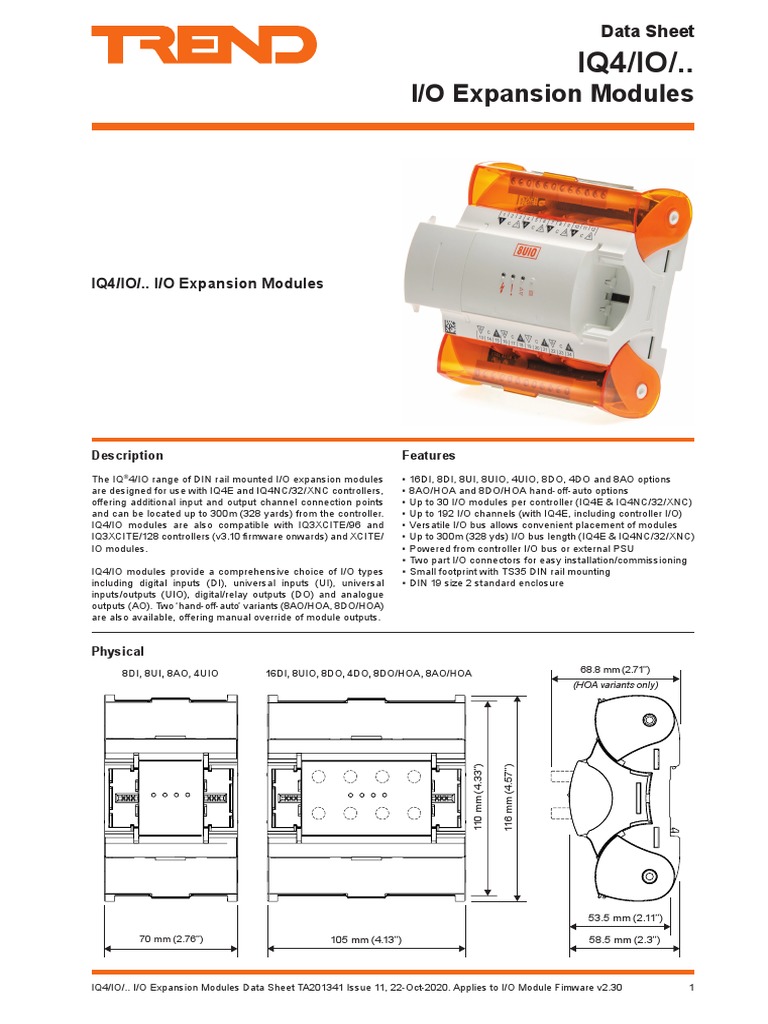 IQ4-IO-DO Datasheet 1 | PDF | Input/Output | Information And