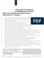 Surviving Sepsis Campaign International Guidelines for the Management of Septic Shock and Sepsis-Associated Organ Dysfunction in Children