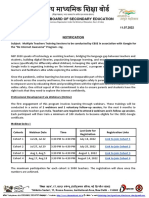 Central Board of Secondary Education: Cbse/Dir/Se/ 11.07.2022