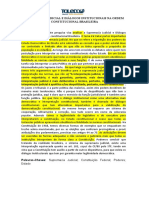 Supremacia Judicial e Diálogos Institucionais Na Ordem Constitucional Brasileira