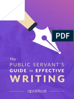 The Public Servant's Guide To Effective Writing