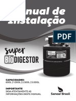 Instalação e funcionamento do Superbiodigestor SANEAR BRASIL